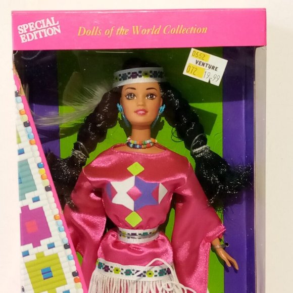 Native American Barbie Third Edition 12699 Vintage 1994 Mattel Doll-MINT NRFB - Picture 10 of 12